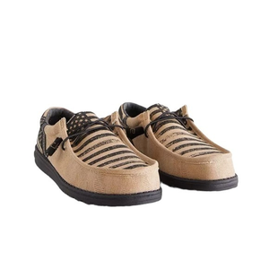 Hey Dude Wally Funk Shoe Badlads Patriotic Flag/Buckle‎ Limited Edition Size 11